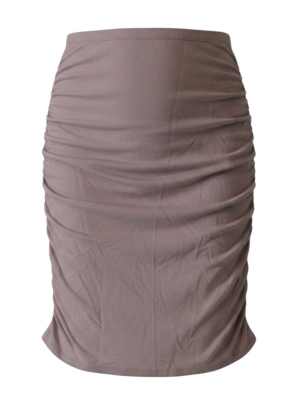 Sunday Best Ruched Bodycon Skirt Women's Medium Mauve Pink